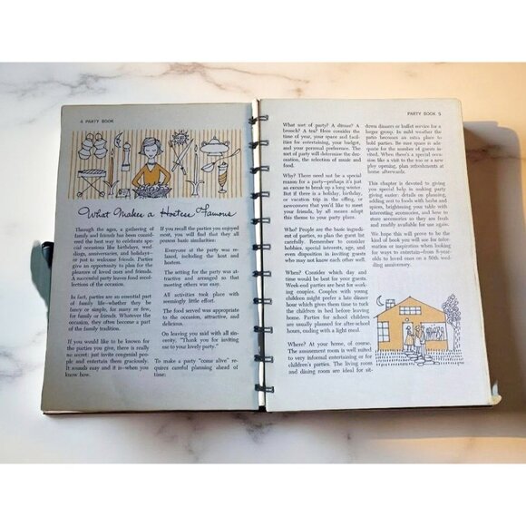 Vintage 1960 Betty Crocker’s Party Book  FIRST EDITION Golden Press MidCentury - Picture 8 of 13